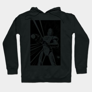 Vintage style sci-fi android robot art Hoodie